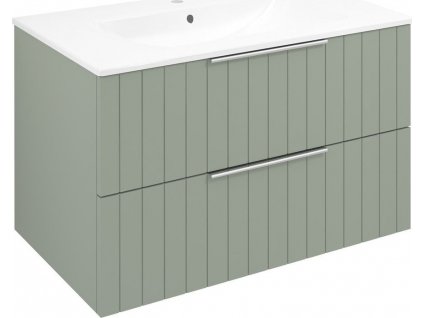 SAPHO UMYVADLOVÁ SKŘÍŇKA CIRASA 79,8X52X46 CM | ZELENÁ/VERDE STRIP