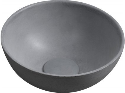 SAPHO BETONOVÉ UMYVADLO NA DESKU MINOR, PRŮMĚR 26 CM | ŠEDÉ