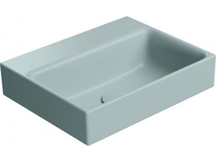 GSI KERAMICKÉ UMYVADLO NUBES BEZ OTVORU - 40X32 CM, BROUŠENÁ SPODNÍ HRANA | MATNÉ SVĚTLE ZELENÉ
