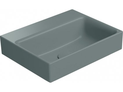 GSI KERAMICKÉ UMYVADLO NUBES BEZ OTVORU - 40X32 CM, BROUŠENÁ SPODNÍ HRANA | MATNÉ TMAVĚ ZELENÉ