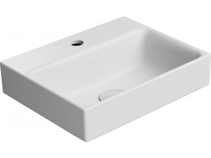 GSI KERAMICKÉ UMYVADLO NUBES 40X32 CM | BÍLÉ MATNÉ