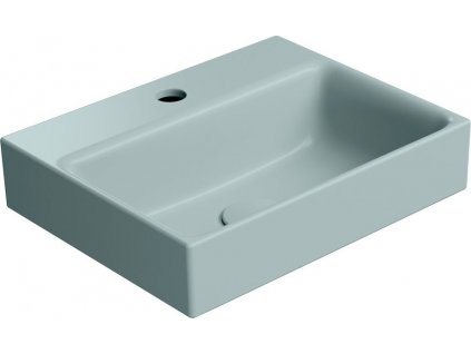 GSI KERAMICKÉ UMYVADLO NUBES 40X32 CM, BROUŠENÁ SPODNÍ HRANA | MATNÉ SVĚTLE ZELENÉ