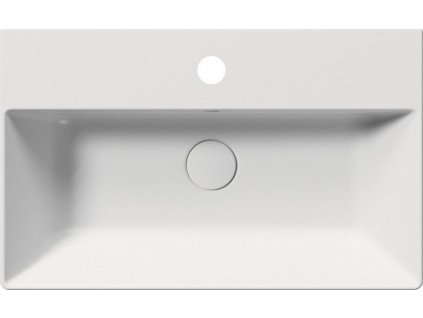 GSI KERAMICKÉ UMYVADLO KUBE X - 60X37 CM | BÍLÉ MATNÉ