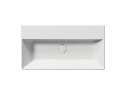GSI KERAMICKÉ UMYVADLO KUBE X BEZ OTVORU - 70X37 CM | BÍLÉ MATNÉ