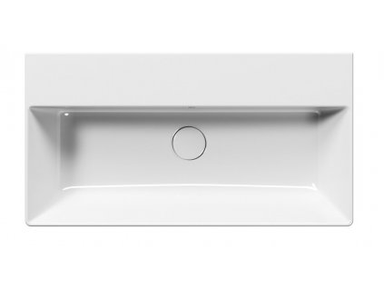 GSI KERAMICKÉ UMYVADLO KUBE X BEZ OTVORU - 70X37 CM | BÍLÉ LESKLÉ