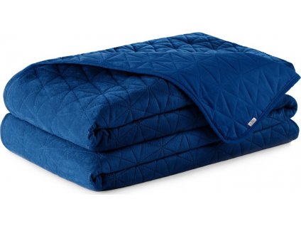 AMELIAHOME SAMETOVÝ PŘEHOZ LAILA 170X210 CM | INDIGO
