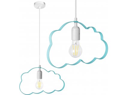 TOOLIGHT DĚTSKÝ LUSTR CLOUD | AZUROVÁ