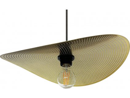 TOOLIGHT ZÁVĚSNÉ SVÍTIDLO IGNIS S PERFOROVÁNÍM - 38 CM | ČERNO-ZLATÉ