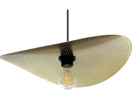 TOOLIGHT ZÁVĚSNÉ SVÍTIDLO IGNIS S PERFOROVÁNÍM - 30 CM | ČERNO-ZLATÉ