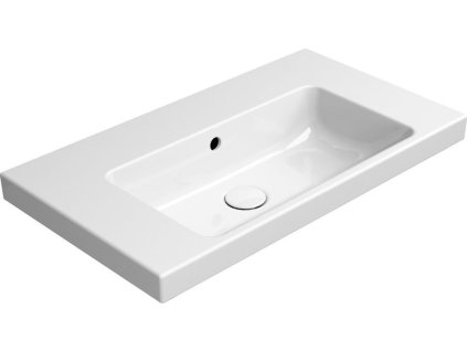 GSI KERAMICKÉ UMYVADLO NORM BEZ OTVORU - 70X40 CM | BÍLÉ LESKLÉ