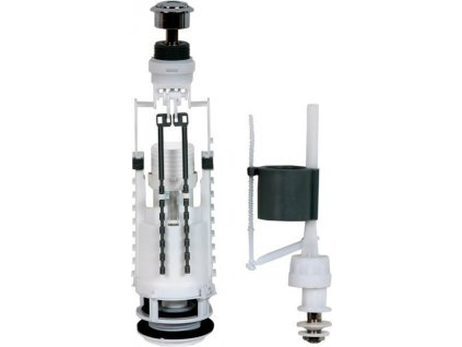 CREAVIT ÚSPORNÝ SPLACHOVACÍ MECHANISMUS KID VČETNĚ DUAL TLAČÍTKA | CHROMOVÉ TLAČÍTKO