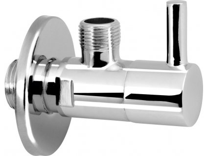 AQUALINE KULATÝ ROHOVÝ VENTIL 1/2"X3/8" | CHROMOVÝ