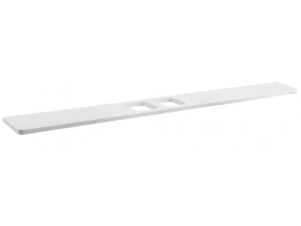 SAPHO KOUPELNOVÁ POLICE ABELINE 100 CM, 2X OTVOR | BÍLÁ MATNÁ