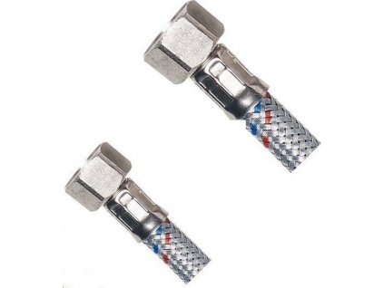 AQUALINE FLEXIBILNÍ NEREZOVÁ HADICE FXF 3/8"X1/2", 40 CM