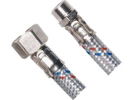 AQUALINE FLEXIBILNÍ NEREZOVÁ HADICE FXM 3/8"X3/8", 100 CM