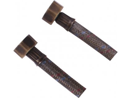 SAPHO FLEXIBILNÍ NEREZOVÁ HADICE FXF 1/2"X1/2", 40 CM | BRONZOVÁ