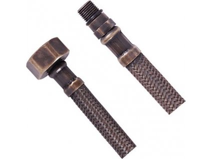SAPHO FLEXIBILNÍ NEREZOVÁ HADICE M10X3/8", 35 CM | BRONZOVÁ