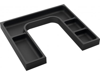 SAPHO ORGANIZÉR LINDO, TVAR "U" 37,2X3,6X32,3 CM | ANTRACITOVÝ