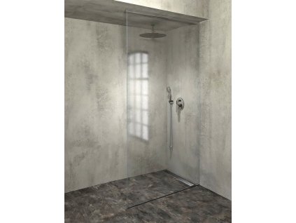 POLYSAN SADA PRO UCHYCENÍ SKLA ARCHITEX, PODLAHA-STĚNA-STROP, MAX. Š. 120 CM | CHROMOVÝ