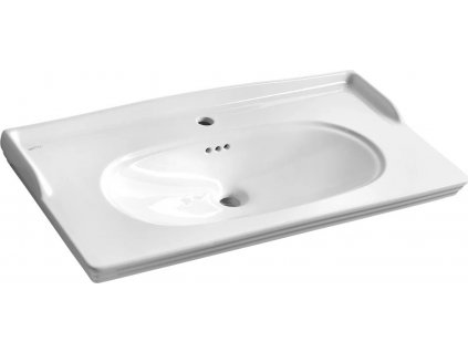 ISVEA KERAMICKÉ UMYVADLO STELLA 90X46,5 CM | BÍLÉ