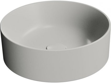 GSI KERAMICKÉ UMYVADLO NA DESKU KUBE X, PRŮMĚR 40 CM | MATNĚ ŠEDÉ