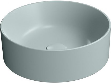 GSI KERAMICKÉ UMYVADLO NA DESKU KUBE X, PRŮMĚR 40 CM | MATNÉ MODRO-ZELENÉ