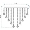 TOOLIGHT STROPNÍ KŘIŠŤÁLOVÁ LAMPA PLAFON | STŘÍBRNA