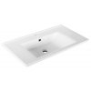 AQUALINE KERAMICKÉ UMYVADLO ZUNO 75X45 CM | BÍLÉ