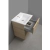 AQUALINE KOUPELNOVÁ SKŘÍŇKA POD UMYVADLO VEGA 62X72,6X43,8 CM | HNĚDÁ/DUB PLATIN