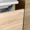 AQUALINE KOUPELNOVÁ SKŘÍŇKA POD UMYVADLO VEGA 62X72,6X43,8 CM | HNĚDÁ/DUB PLATIN