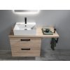 AQUALINE ZÁVĚSNÁ SKŘÍŇKA POD UMYVADLO VEGA 72X57,6X43,8 CM | HNĚDÁ/DUB PLATIN