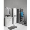 AQUALINE VYSOKÁ KOUPELNOVÁ SKŘÍŇKA SIMPLEX ECO S KOŠEM NA PRÁDLO 30X180X30 CM | BÍLÁ