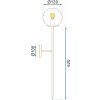 TOOLIGHT MODERNÍ NÁSTĚNNÁ LAMPA 75 CM SCONCE | ČERNÁ