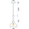 TOOLIGHT ZRCADLOVÁ ZÁVĚSNÁ LAMPA SATIN SHINE | CHROM
