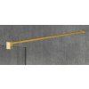 GELCO ZÁSTĚNA KE STĚNĚ VARIO GOLD MATT | KOUŘOVÉ SKLO, 140 CM
