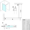 GELCO ZÁSTĚNA KE STĚNĚ VARIO GOLD MATT | KOUŘOVÉ SKLO, 90 CM