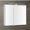 SAPHO ZRCADLOVÁ SKŘÍŇKA MIRRÓ S LED OSVĚTLENÍM 80X70X16 CM | BÍLÁ