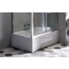 POLYSAN PRAVÝ ČELNÍ PANEL DEEP PLAIN KE SPRCHOVÝM VANIČKÁM 130X36 CM | BÍLÝ