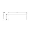 POLYSAN PRAVÝ ČELNÍ PANEL DEEP PLAIN KE SPRCHOVÝM VANIČKÁM 150X36 CM | BÍLÝ