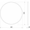 SAPHO KULATÉ ZRCADLO V RÁMU NOTION Ø 60 CM | ZLATÝ RÁM