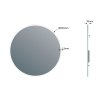 SAPHO KULATÉ ZRCADLO VISO S LED OSVĚTLENÍM Ø 80 CM |