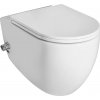 ISVEA ZÁVĚSNÁ WC MÍSA INFINITY CLEANWASH S INTEGROVANOU BATERIÍ A BIDETOVOU SPRŠKOU 36,5X53 CM | BÍLÁ