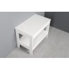 AQUALINE POLICOVÝ REGÁL ETIDE NÍZKÝ 61X45X36 CM | MATNÁ BÍLÁ