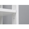 AQUALINE POLICOVÝ REGÁL ETIDE 36X86X36 CM | MATNÁ BÍLÁ
