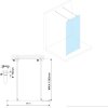 GELCO JEDNODÍLNÁ SPRCHOVÁ ZÁSTĚNA DO PROSTORU ESCA - 100 CM | KOUŘOVÉ SKLO, CHROMOVÉ PROFILY