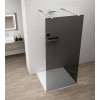 GELCO JEDNODÍLNÁ SPRCHOVÁ ZÁSTĚNA DO PROSTORU ESCA - 100 CM | KOUŘOVÉ SKLO, CHROMOVÉ PROFILY