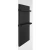 SAPHO KOUPELNOVÝ SÁLAVÝ TOPNÝ PANEL ENIS VČETNĚ DRŽÁKU NA RUČNÍKY - 59X120 CM, 600 W | ČERNÝ MATNÝ