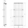 SAPHO TOPNÉ TĚLESO MAGNIFICA 45,6X120,6 CM | BÍLÉ
