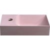 SAPHO BETONOVÉ UMÝVÁTKO PICCOLINO 30,8X10X17 CM, BATERIE VLEVO | RŮŽOVÉ
