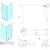 GELCO BEZRÁMOVÝ OBDÉLNÍKOVÝ SPRCHOVÝ KOUT LORO SE SKLÁDACÍMI DVEŘMI - 70X80 CM | ČIRÉ SKLO, CHROMOVÉ PROFILY